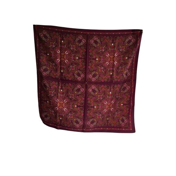 Totes Vintage Italian Paisley Scarf 27" Square 100% Polyester - Picture 3 of 4